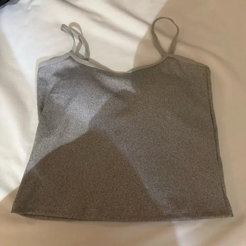 [BUNJANG] Built-in Bra Camisole Tank Top Sleeveless / 새상품 캡내장 나시 브라 민소매 슬리브리스