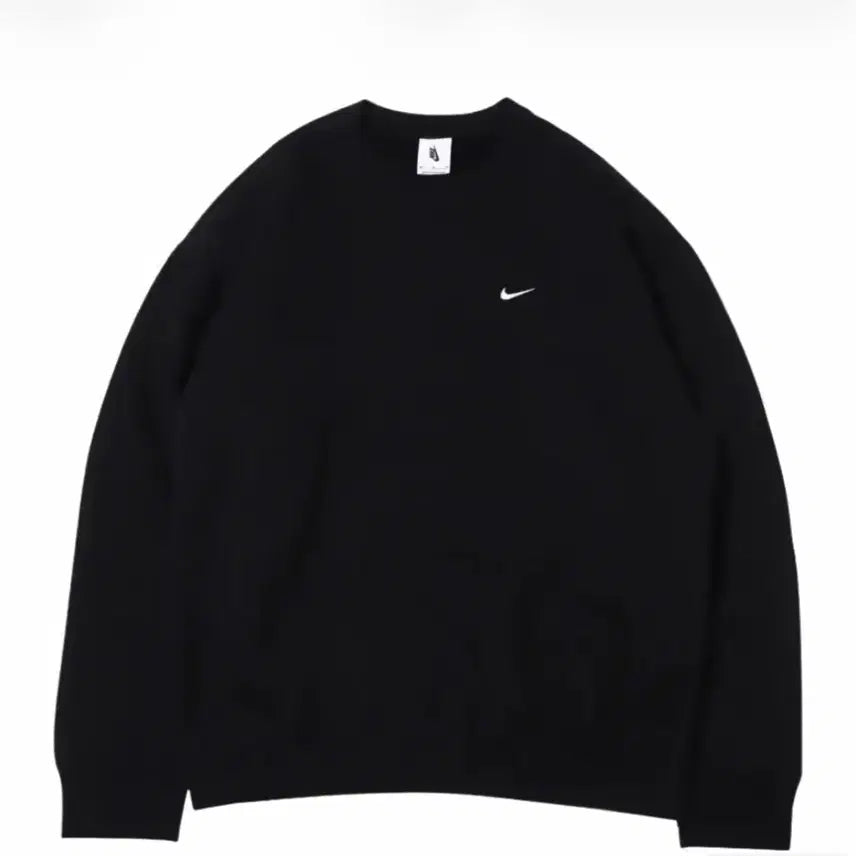 [BUNJANG] Nike Swoosh Sweatshirt Black M / 나이키 스우시 맨투맨 블랙 M