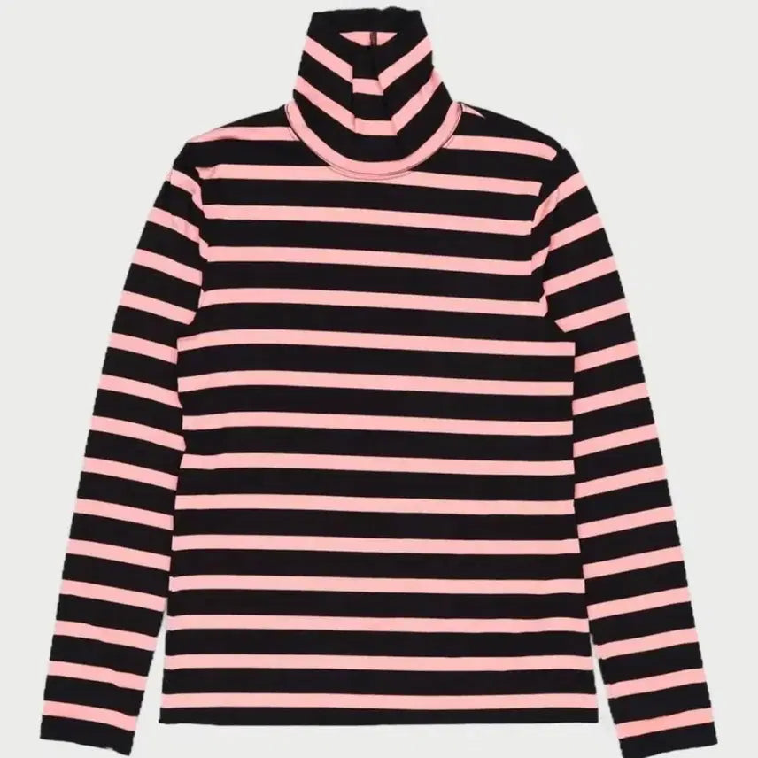 [BUNJANG] Margarin Fingers Striped Turtleneck Knit / 마가린 핑거스 스트라이프 터틀넥