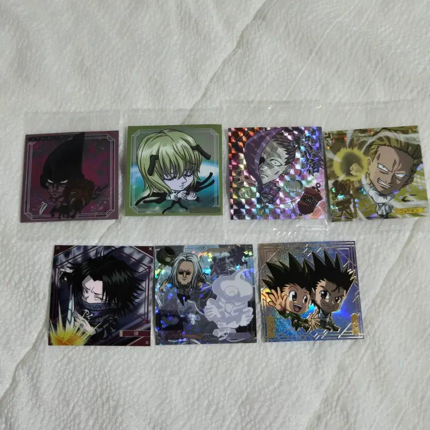 [BUNJANG] Hunter x Hunter Wafer Seal Sticker Vol. 9 Bundle Set / (일괄) 헌터헌터 웨하스 씰 스티커 9탄 - 핑크스 페이탄 유피 푸흐