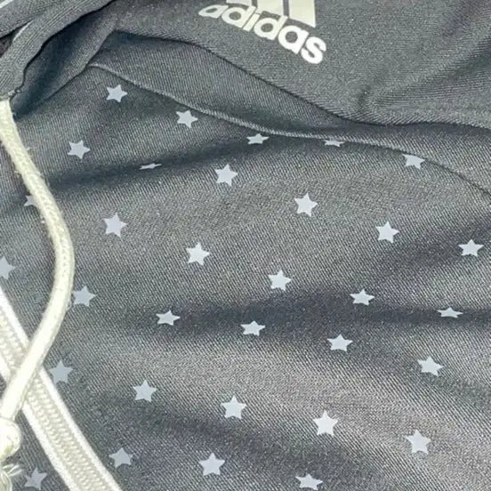 [BUNJANG] Adidas Star Pattern Zip-Up Hoodie / 아디다스 별 져지 후드집업