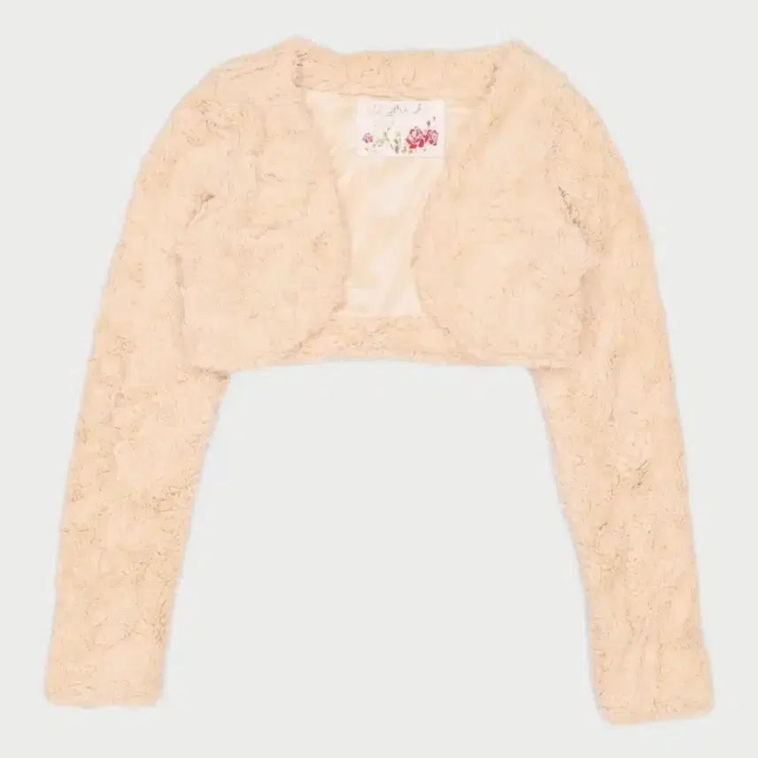 [BUNJANG] Liz Lisa Faux Fur Bolero Ivory / 리즈리사 퍼 볼레로 아이보리