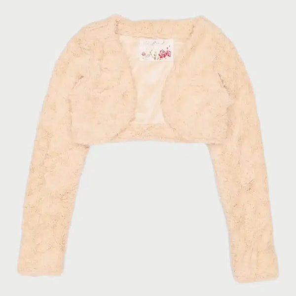 [BUNJANG] Liz Lisa Faux Fur Bolero Ivory / 리즈리사 퍼 볼레로 아이보리