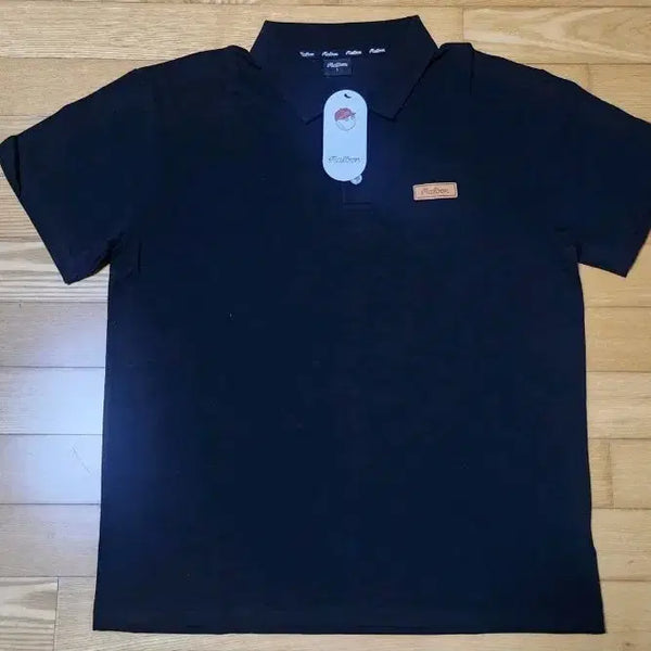 [BUNJANG] Malbon PKT Collar T-Shirt Black / 말본 PKT 카라티 블랙
