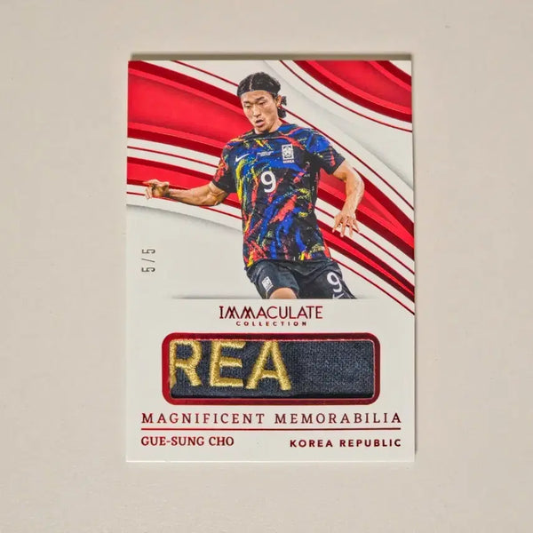 [BUNJANG] Panini Immaculate Soccer 2023-24 Jo Kyu-sung 5-Limited Red Uniform Relic / 파니니 이마큘레이트 조규성 5한정 유니폼 렐릭