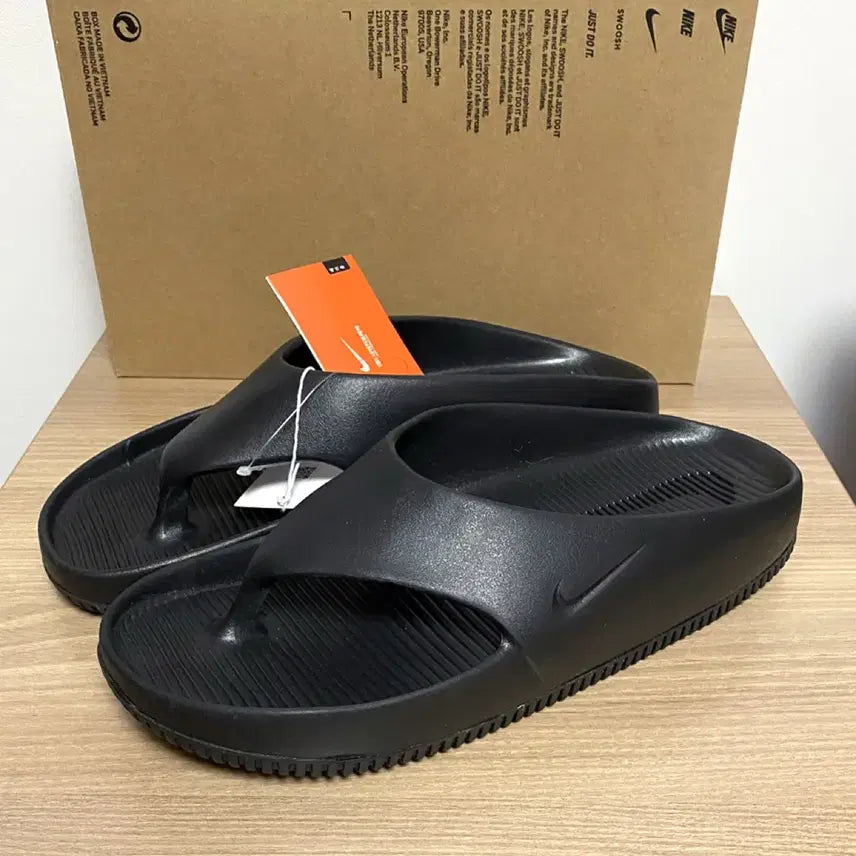 [BUNJANG] Nike Calm Flip Flops Black 280mm / (새제품) 나이키 캄 플립플랍 280mm 블랙 쪼리 슬리퍼