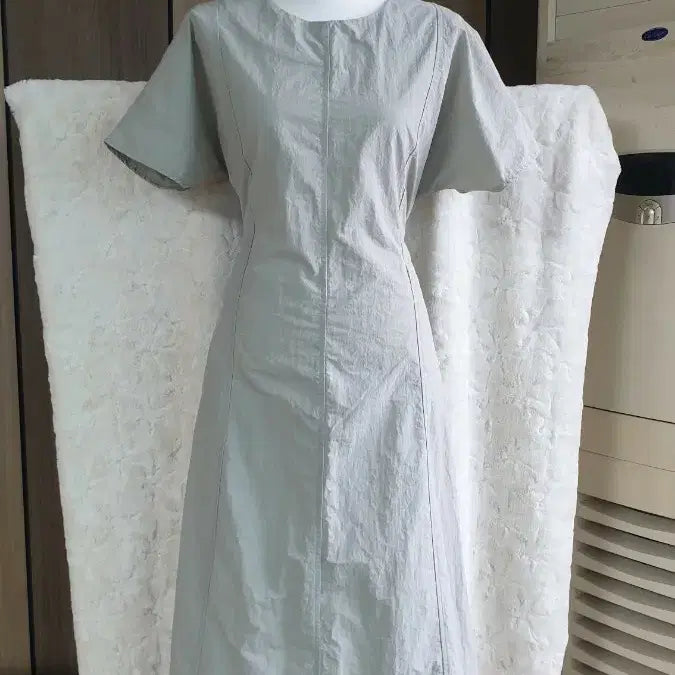 [BUNJANG] Comfortable Daily Wear Fit & Flare Midi Dress with Belt / 원피스 예뻐요^^