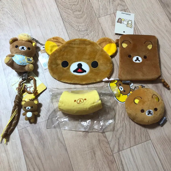 [BUNJANG] Rilakkuma Pouch, Plushie, and Keychain Set / 리락쿠마 파우치&말랑이&키링 세트