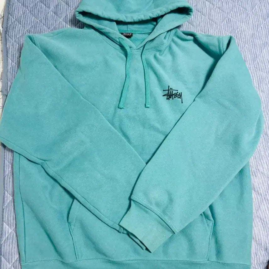 [BUNJANG] Stussy Basic Hoodie Ocean L / 스투시 베이직 후드 오션 2024
