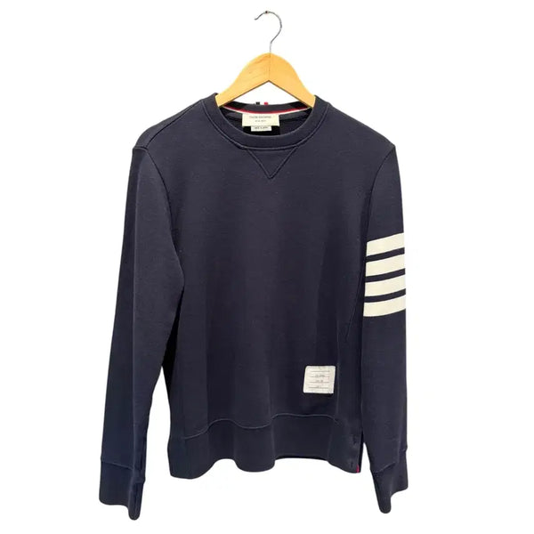 [BUNJANG] Thom Browne Navy Diagonal Sweatshirt Size 2 / 2 / 톰브라운 사선 네이비 맨투맨