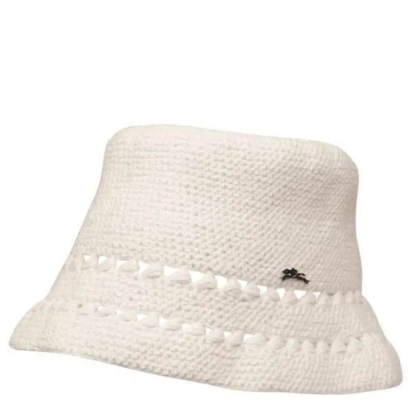 [BUNJANG] Longchamp Crochet Bucket Hat Ecru / (새상품) 롱샴 크로셰 모자 에크루