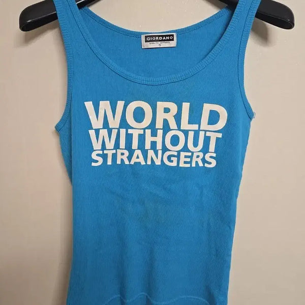 [BUNJANG] Giordano Sleeveless Top - Blue / 지오다노여름나시 불놀이 바캉스 수영 블루 파랑 파란 데이트 여행 여성나시