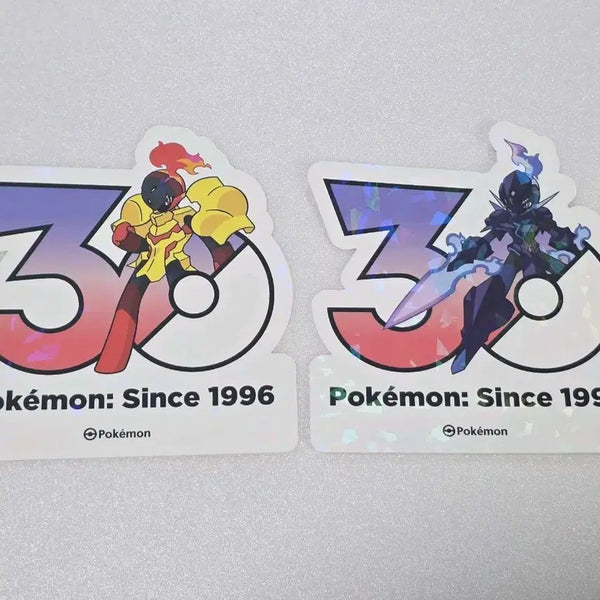 [BUNJANG] Pokemon 30th Anniversary Logo Sticker Cadinarma + Arcanine / 포켓몬 성수 30주년 로고 스티커 카디나르마 + 파라블레이즈