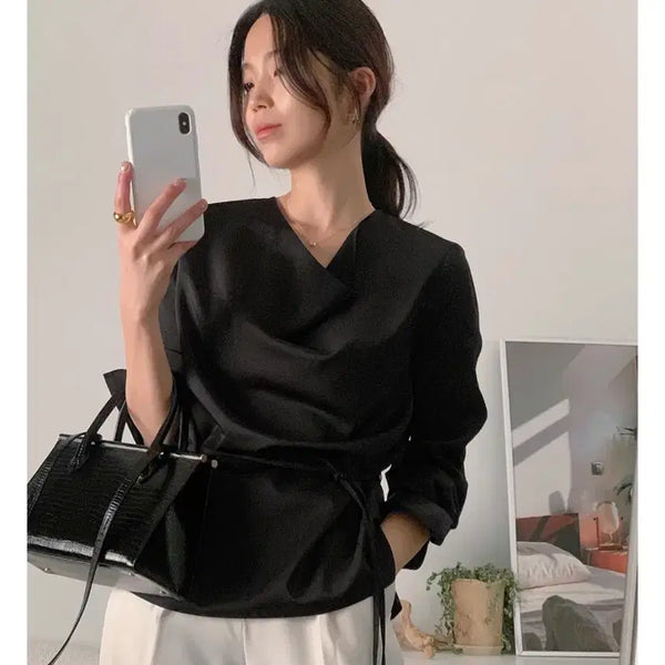 [BUNJANG] Women's Four-Color Blouse / 사색 여성블라우스(새상품)