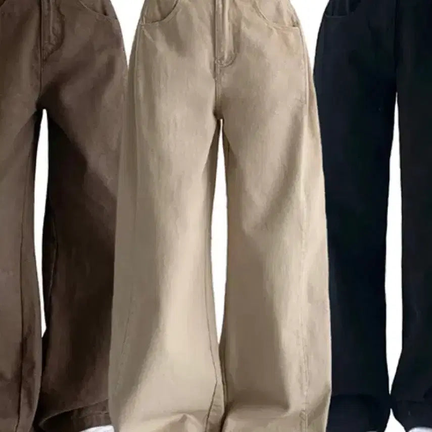 [BUNJANG] Wide Leg Pants Beige / 와이드 팬츠 베이지 (더이상 안내려여