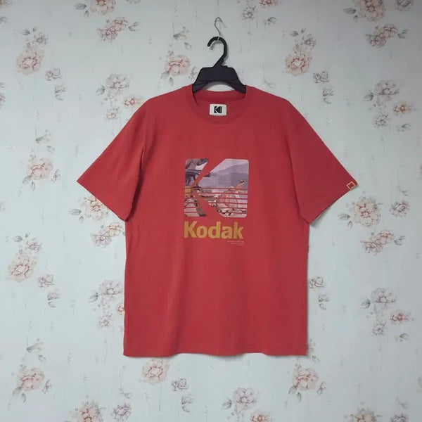 [BUNJANG] Kodak Authentic Men's Cotton Round Neck Short Sleeve T-Shirt (L) / 코닥 정품 남성 반팔티 100~105
