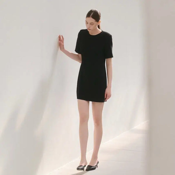 [BUNJANG] Frontrow Mini Dress Black S / 프론트로우 미니 드레스 블랙 S 새상품