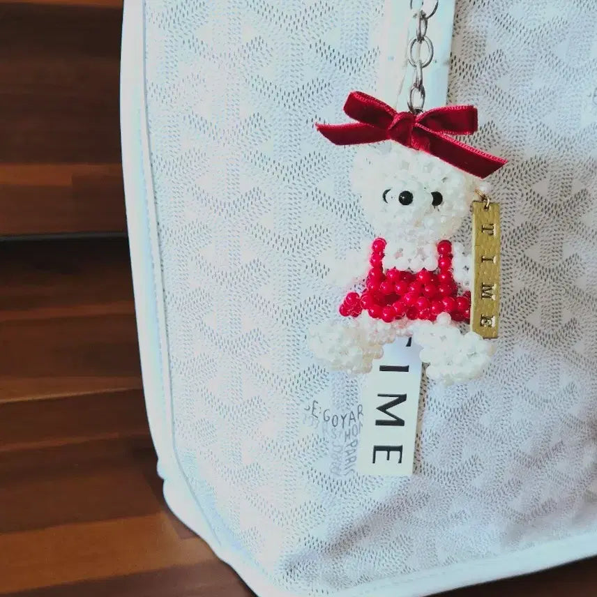 [BUNJANG] Time Accessories Pearl Keyring Bag Charm / (새 제품) 타임 악세사리 가방 진주 키링