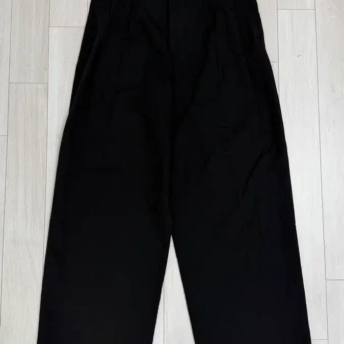 [BUNJANG] Signature Black Wide Pants - Size M / 시그니처 블랙 와이드 팬츠 M