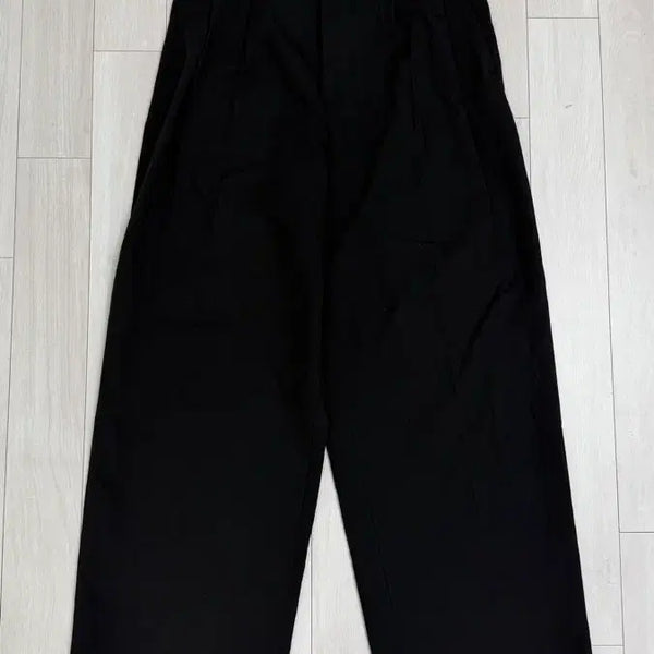 [BUNJANG] Signature Black Wide Pants - Size M / 시그니처 블랙 와이드 팬츠 M