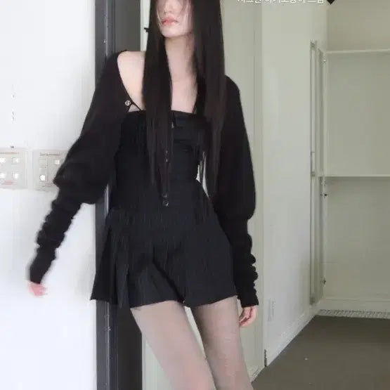 [BUNJANG] PAIN OR PLEASURE Tulip Bolero Black / 페인오어플레져 튤립 볼레로 TULIP BOLERO