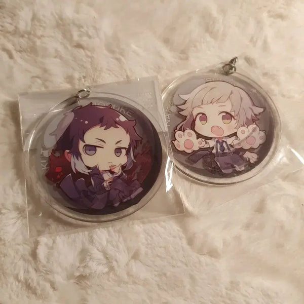 [BUNJANG] Bungo Stray Dogs Acrylic Keychain Set Ryunosuke Akutagawa Atsushi Nakajima / 문스독 아크릴 키링 2개 세트 아쿠타가와 아츠시