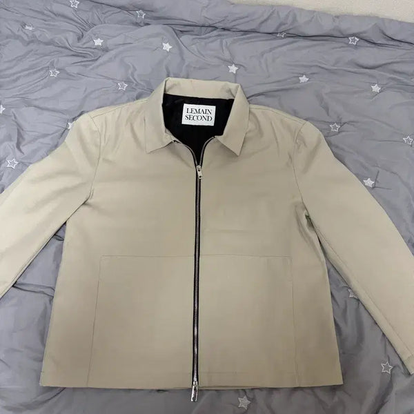 [BUNJANG] Remainseconds Minimal Oversized Two-Way Jacket Beige M / 리메인세컨즈 미니멀 오버핏 투웨이 자켓