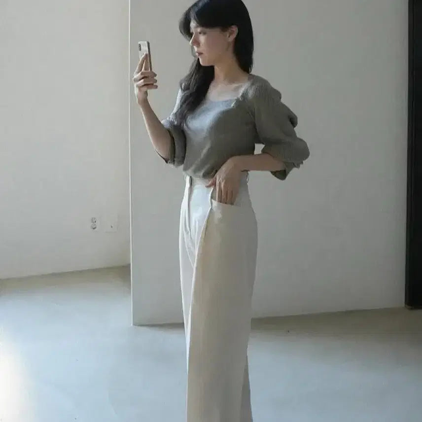 [BUNJANG] NUARTE Wide Fit Slacks Pants / 누아르테 슬랙스 팬츠
