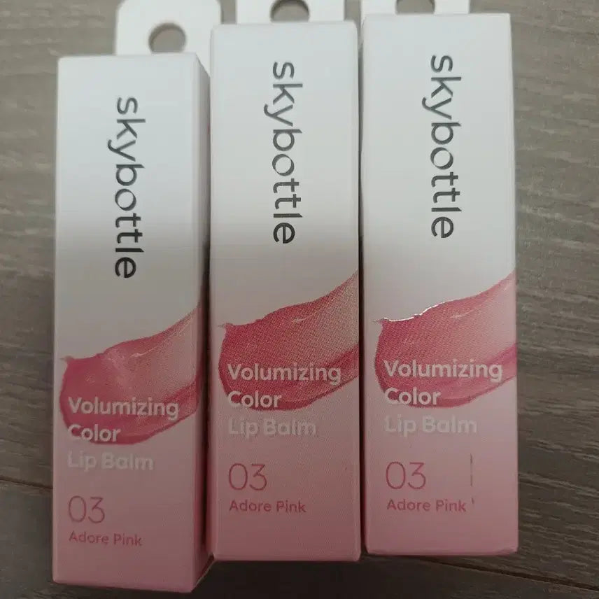 [BUNJANG] Skybottle Voluming Color Lip Balm 03 Adore Pink (3-Pack) / 스카이보틀 컬러립밤 3개