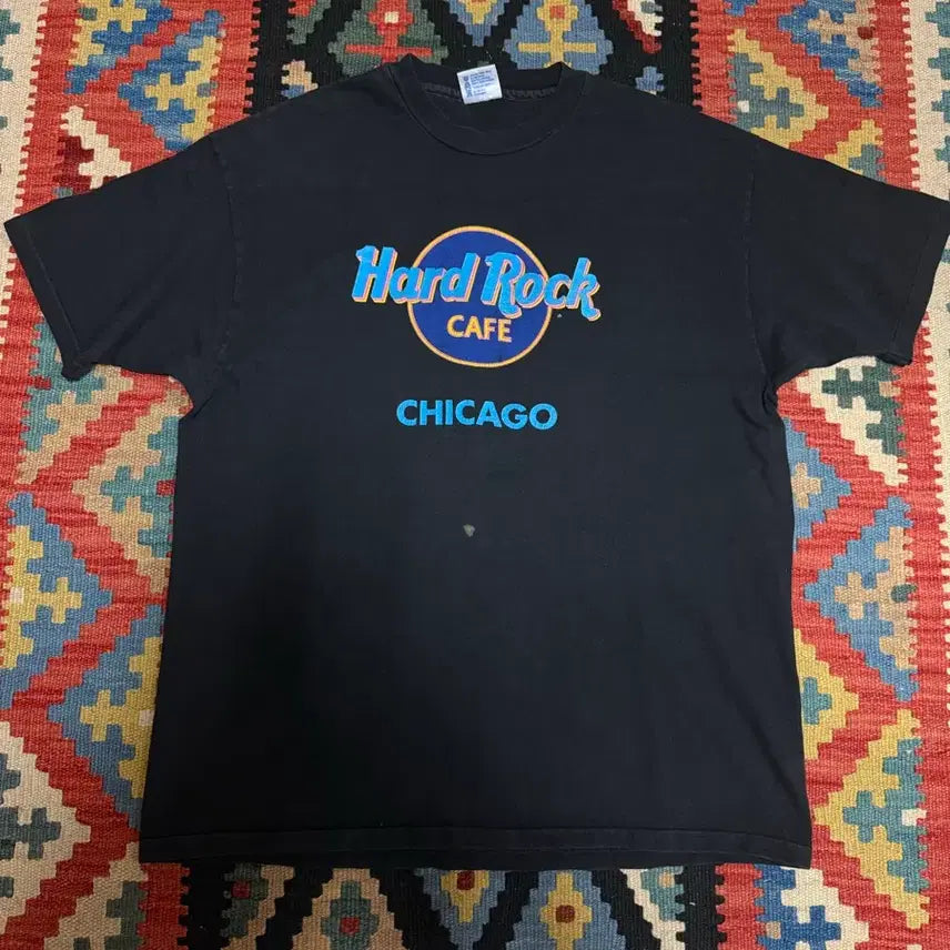 [BUNJANG] Vintage 90s Hard Rock Cafe Chicago T-Shirt XL / 90s 하드락카페 시카고 티셔츠 XL