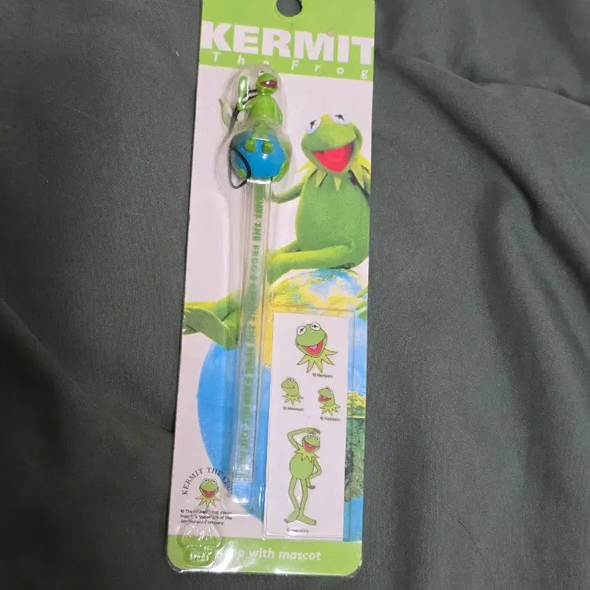 [BUNJANG] Vintage Muppet Kermit the Frog Phone Mascot Keychain Figure / 빈티지 머펫 커밋 폰 마스코트 키체인 피규어