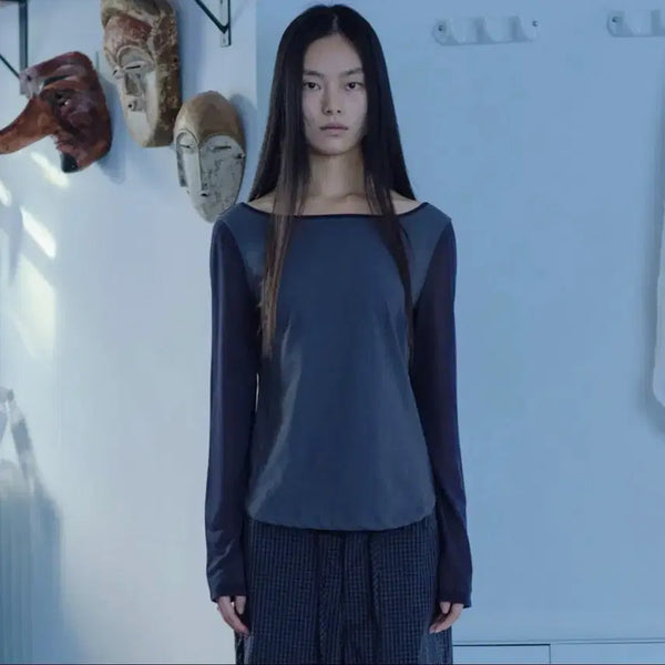 [BUNJANG] Verso Sheer Layered Sleeve Top / verso sheer layerd sleeve top