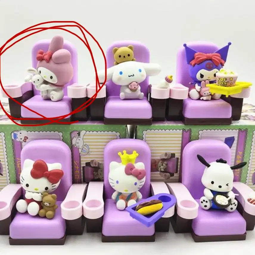[BUNJANG] Sanrio My Melody Cinema Character Figure Gacha (New) / 새상품)산리오 영화관 마이멜로디 캐릭터 피규어 가챠