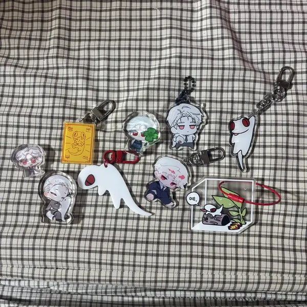 [BUNJANG] GyeDamChuLeun Lee Jaheon Acrylic Keyring & Corotto Bundle Set / 괴담출근 이자헌 아크릴키링 코롯토 일괄