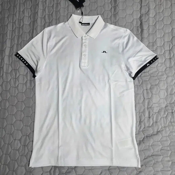[BUNJANG] J.LINDEBERG Short Sleeve Polo Shirt White / J.LINDEBERG 제이린드버그 반팔 카라티 화이트