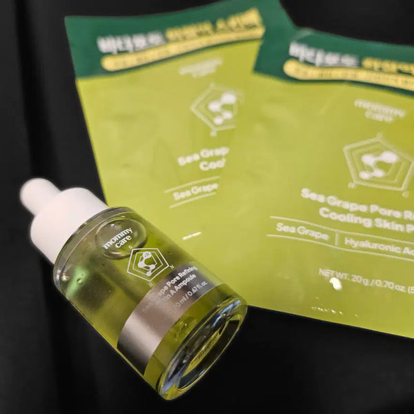 [BUNJANG] Mamihcare Sea Grape Pore Refining Retin A Ampoule & Cooling Skin Pack / 마미케어 바다포도 포어 리파이닝 레틴 에이 앰플 + 바다포도 쿨링 스킨팩