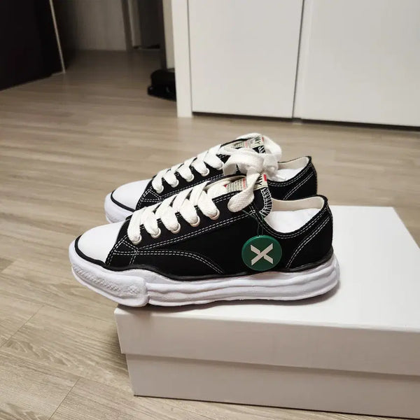 [BUNJANG] Maison Mihara Yasuhiro Peterson OG Sole Canvas Low Sneakers Black EU 41 / [새상품/EU41] 메종 미하라 야스히로 피터슨 OG 로우 블랙