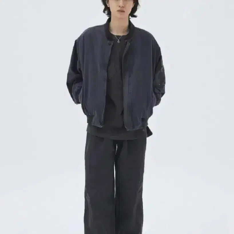 [BUNJANG] Arban Apache Artwork MA-1 Jumper Purple Navy Size 3 (100-105) / 아르반 아파치 아트워크 MA-1 점퍼_퍼플 네이비 3(100~105)