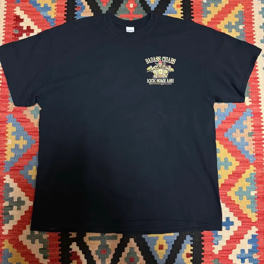 [BUNJANG] BadAss Cigars Biker Graphic T-Shirt / BadAss Cigars 빈티지 티셔츠
