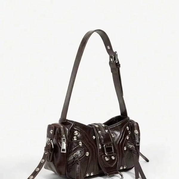[BUNJANG] Gothic Punk Shoulder Bag / 숄더백 핸드백 고딕 펑크 서브컬쳐 지뢰계 멘헤라 락시크 고스코어