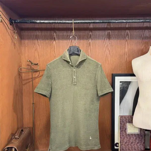 [BUNJANG] Girover Terry Cotton Polo T-Shirt Slim Fit 100 / 기로버 테리코튼 폴로티셔츠 슬림 100
