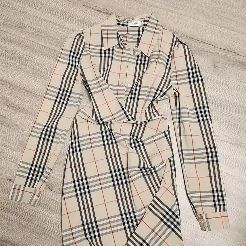 [BUNJANG] Checked Shirt Dress / 체크 셔츠 원피스