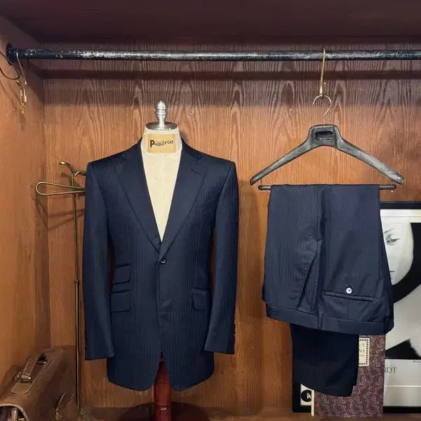 [BUNJANG] Dunhill Wool Suit Navy (100) / 던힐 수트 100