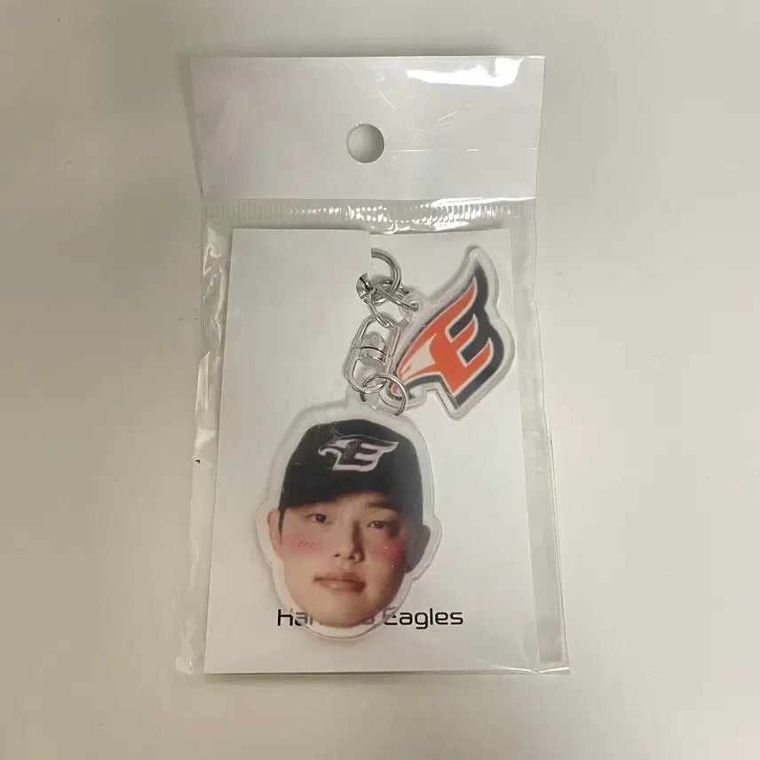 [BUNJANG] Hanwha Eagles Moon Dong-ju Face Acrylic Keyring / 한화 이글스 문동주 동주 페이스 키링 아크릴 형지샵 포카 유니폼