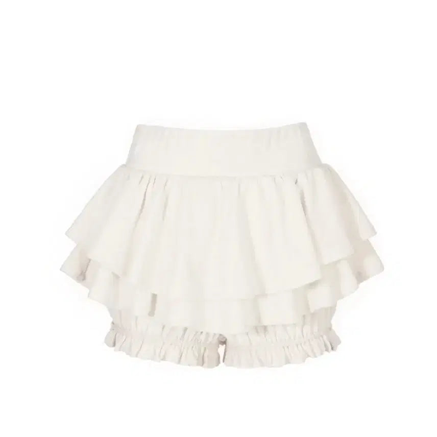 [BUNJANG] Idang Club Velvet Skirt White / 아이당클럽 벨벳 스커트 화이트