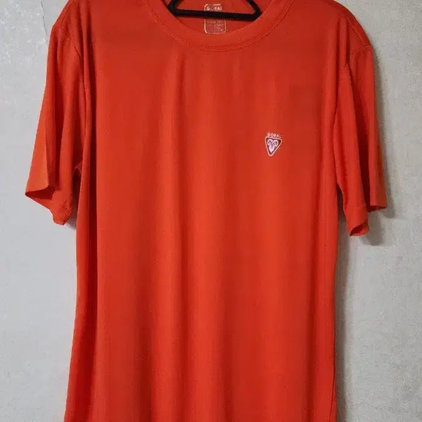 [BUNJANG] Goral Orange Polyester Short Sleeve T-Shirt Size 100 / 고랄 오렌지색 폴리에스터 반팔티 100 세제품