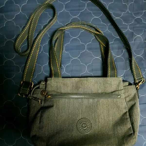 [BUNJANG] Kipling Y2K Multi-Pocket Denim Dot/Crossbody Bag / (빈티지) 키플링 Y2K 멀티포켓 데님 도트겸 크로스백 흑청