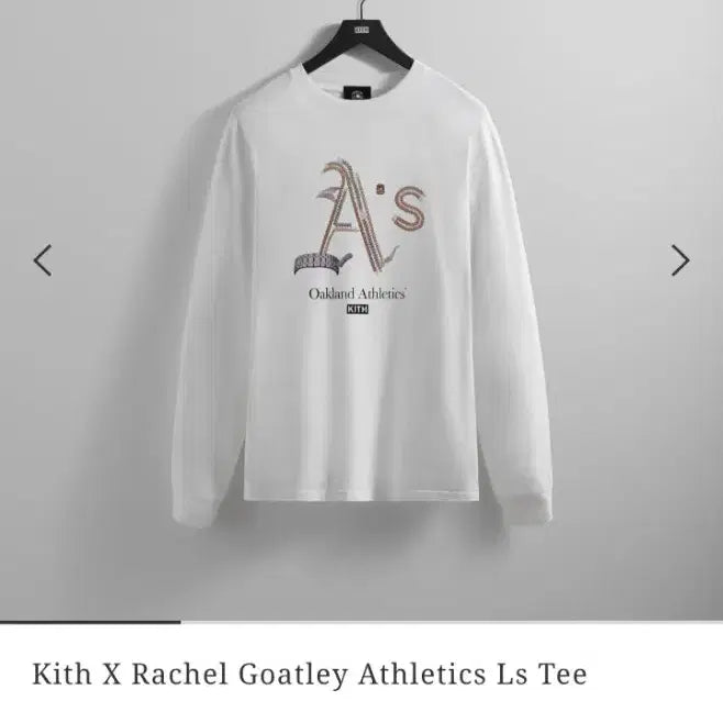 [BUNJANG] Kith x Rachel Cotterly Oakland Athletics Printing Long Sleeve (L) / KITH 키스 레이첼 고틀리 오클랜드 애슬레틱스 프린팅 롱슬리브 (L)