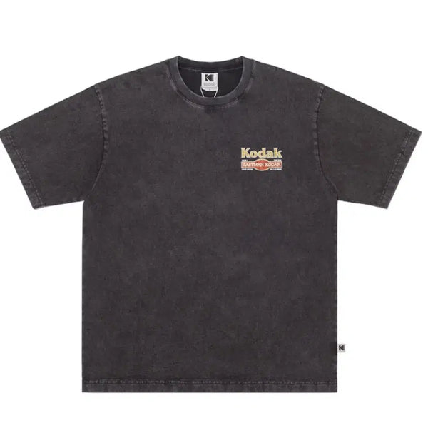 [BUNJANG] Kodak Recipe Snow Washing Short Sleeve T-Shirt / 코닥 레시피 스노우 워싱 반팔티셔츠
