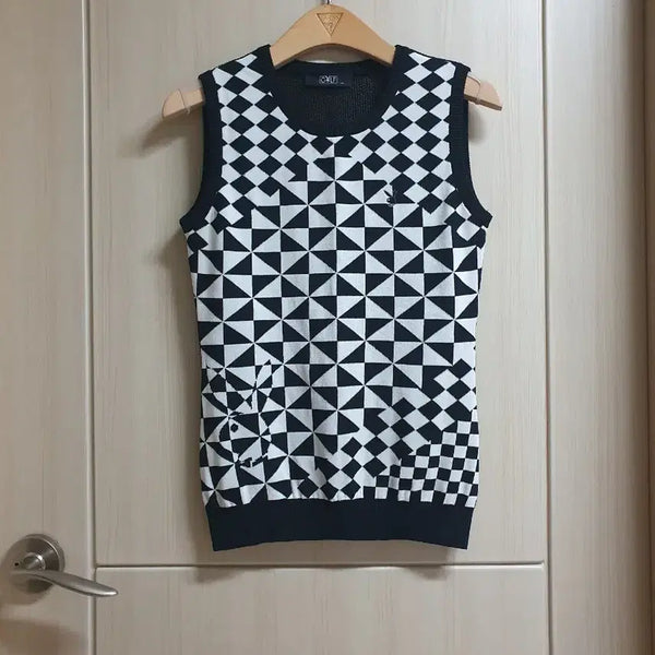 [BUNJANG] PLAYBOY Women's Knit Mesh Vest 90 / PLAYBOY (여성) 니트.메쉬 (조끼) 90